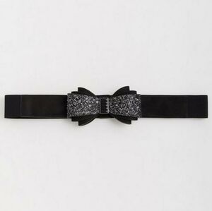 Torrid bow glitter belt sz 1
